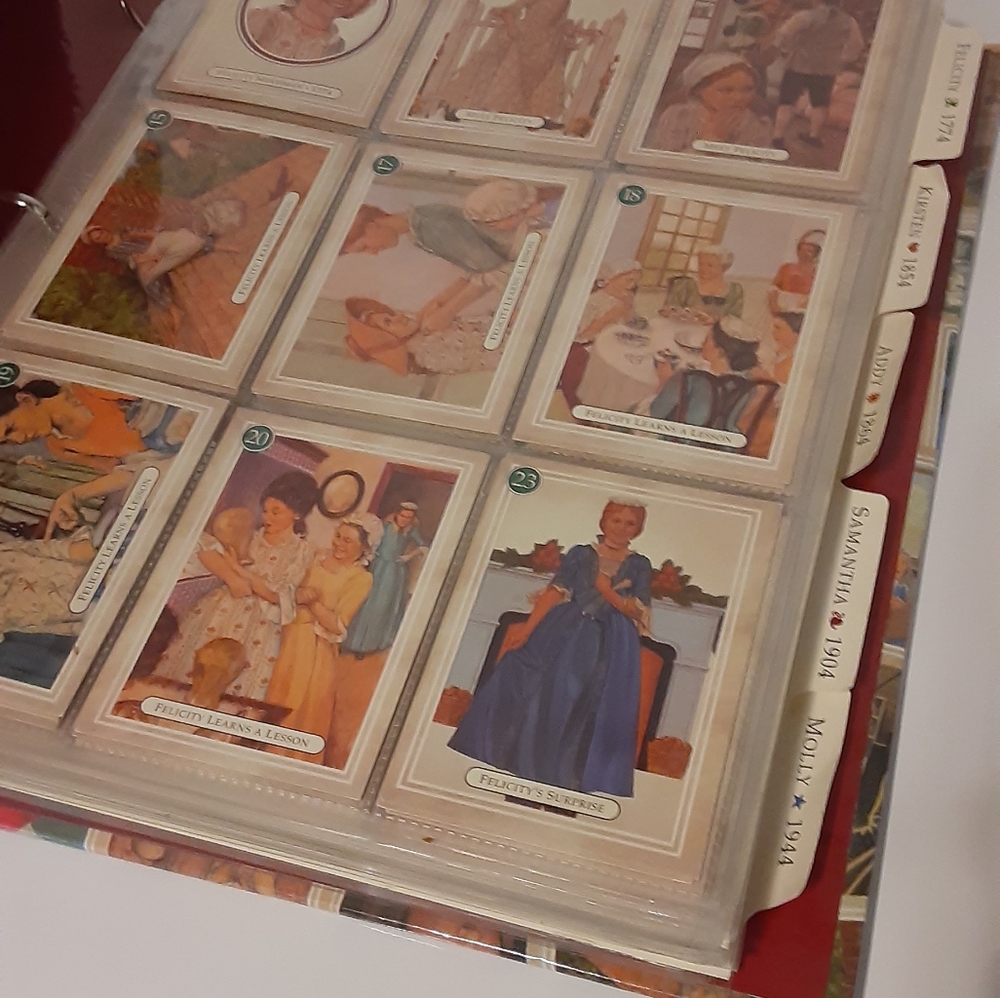 American Girl doll Trading Card Album with Vintage cards felicity molly samantha - Picture 4 of 16